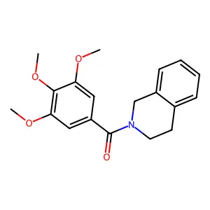2-(3,4,5-Trimethoxybenzoyl)-1,2,3,4-tetrahydroisoquinoline structure