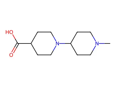 1'-Methyl(1,4'-bipiperidine)-4-carboxylic acid structure