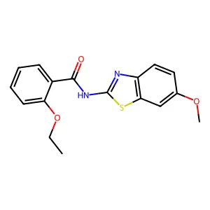 2-ethoxy-N-(6-methoxy-1,3-benzothiazol-2-yl)benzamide structure