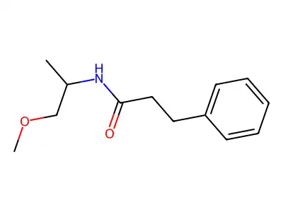 N-(1-methoxypropan-2-yl)-3-phenylpropanamide structure