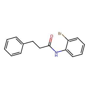 N-(2-bromophenyl)-3-phenylpropanamide structure