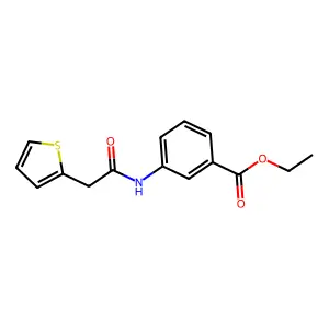 Ethyl 3-[(2-thiophen-2-ylacetyl)amino]benzoate structure