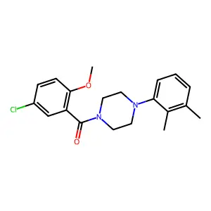 (5-Chloro-2-methoxyphenyl)-[4-(2,3-dimethylphenyl)piperazin-1-yl]methanone structure