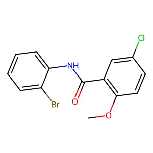 N-(2-bromophenyl)-5-chloro-2-methoxybenzamide structure