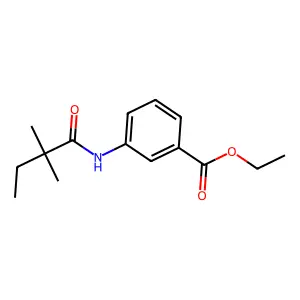 Ethyl 3-(2,2-dimethylbutanoylamino)benzoate structure