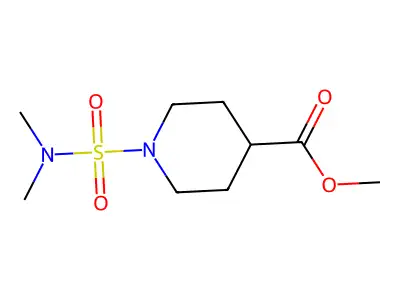 Methyl 1-[(dimethylamino)sulfonyl]piperidine-4-carboxylate structure