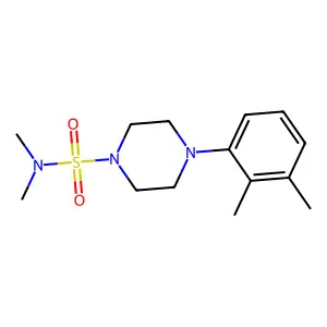 4-(2,3-dimethylphenyl)-N,N-dimethylpiperazine-1-sulfonamide structure