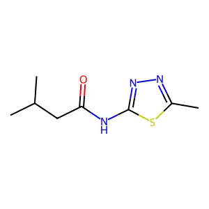3-Methyl-N-(5-methyl-1,3,4-thiadiazol-2-yl)butanamide structure