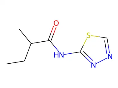 2-methyl-N-(1,3,4-thiadiazol-2-yl)butanamide structure