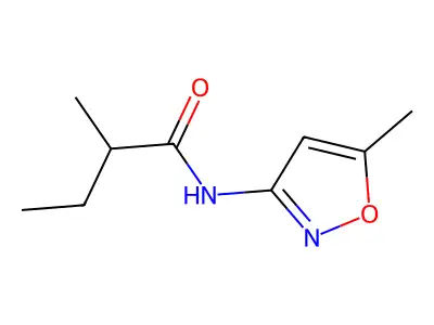 2-methyl-N-(5-methylisoxazol-3-yl)butanamide structure