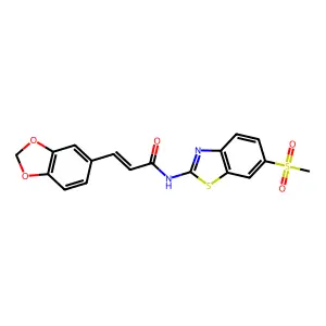 C18H14N2O5S2 structure