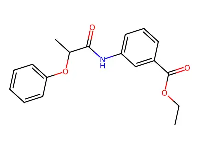 Ethyl 3-[(2-phenoxypropanoyl)amino]benzoate structure