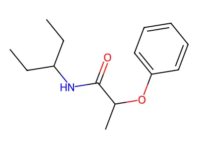 N-(pentan-3-yl)-2-phenoxypropanamide structure