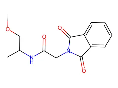 2-(1,3-dioxoisoindol-2-yl)-N-(1-methoxypropan-2-yl)acetamide structure