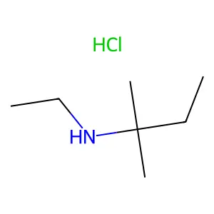 Propylamine, 1,1-dimethyl-N-ethyl-, hydrochloride structure