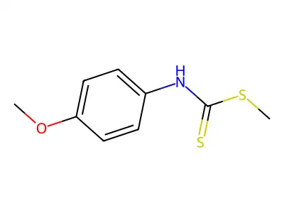 methyl N-(4-methoxyphenyl)carbamodithioate structure