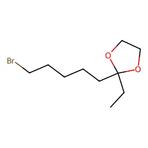 2-(5-Bromopentyl)-2-ethyl-1,3-dioxolane structure