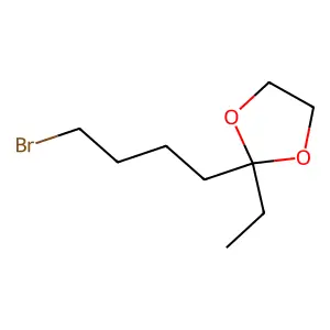 2-(4-Bromobutyl)-2-ethyl-1,3-dioxolane structure
