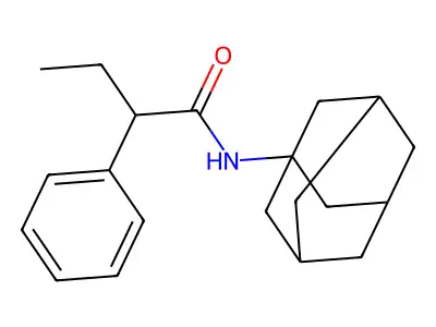 N-(1-adamantyl)-2-phenylbutanamide structure