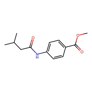 Methyl 4-[(3-methylbutanoyl)amino]benzoate structure