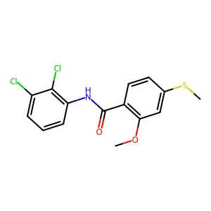 N-(2,3-dichlorophenyl)-2-methoxy-4-(methylsulfanyl)benzamide structure