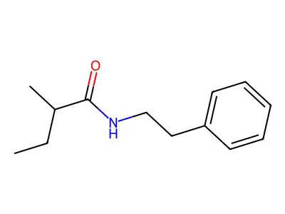 2-methyl-N-(2-phenylethyl)butanamide structure