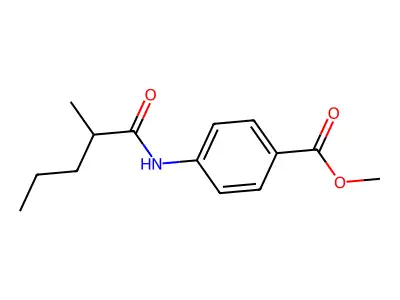 Methyl 4-(2-methylpentanoylamino)benzoate structure