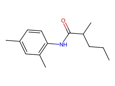 N-(2,4-dimethylphenyl)-2-methylpentanamide structure