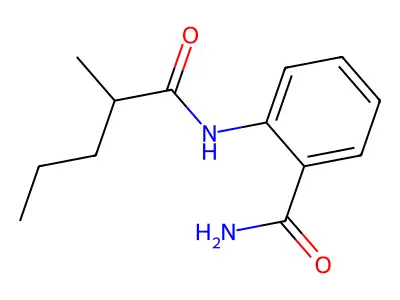 2-(2-Methylpentanoylamino)benzamide structure