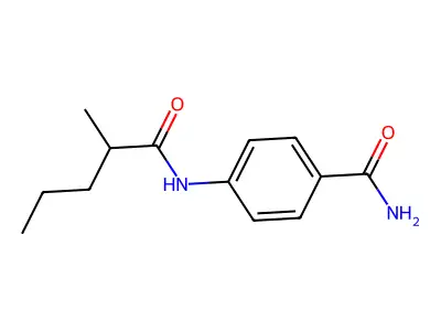 4-(2-Methylpentanoylamino)benzamide structure