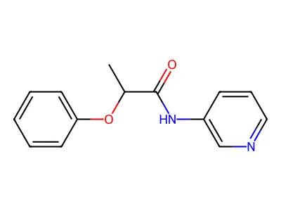 2-phenoxy-N-pyridin-3-ylpropanamide structure