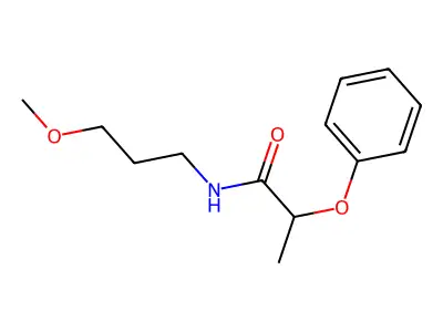 N-(3-methoxypropyl)-2-phenoxypropanamide structure