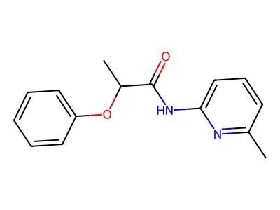 N-(6-methylpyridin-2-yl)-2-phenoxypropanamide structure