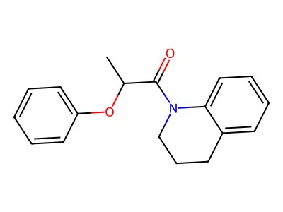 1-(3,4-dihydro-2H-quinolin-1-yl)-2-phenoxypropan-1-one structure