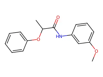N-(3-methoxyphenyl)-2-phenoxypropanamide structure