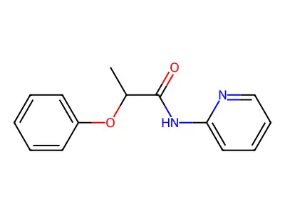 2-phenoxy-N-pyridin-2-ylpropanamide structure