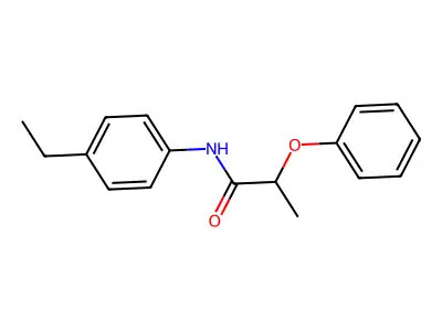 N-(4-ethylphenyl)-2-phenoxypropanamide structure