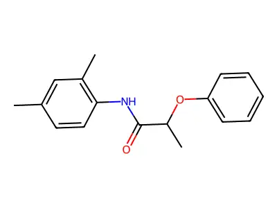 N-(2,4-dimethylphenyl)-2-phenoxypropanamide structure