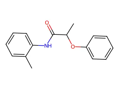 N-(2-methylphenyl)-2-phenoxypropanamide structure