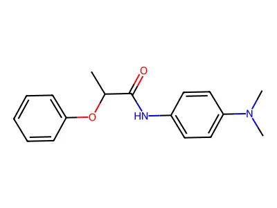 N-[4-(dimethylamino)phenyl]-2-phenoxypropanamide structure