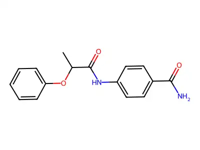 4-(2-Phenoxypropanoylamino)benzamide structure