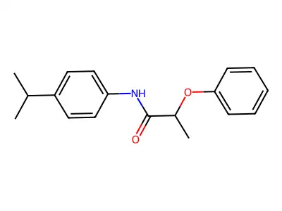 2-phenoxy-N-(4-propan-2-ylphenyl)propanamide structure