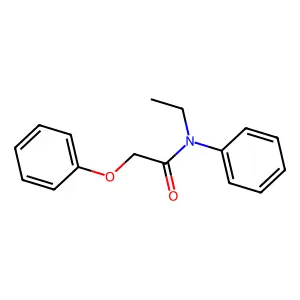 N-ethyl-2-phenoxy-N-phenylacetamide structure