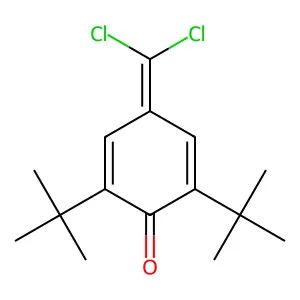 2,6-Ditert-butyl-4-(dichloromethylidene)cyclohexa-2,5-dien-1-one structure