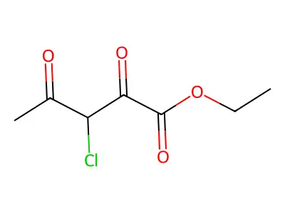 Ethyl 3-chloro-2,4-dioxopentanoate structure