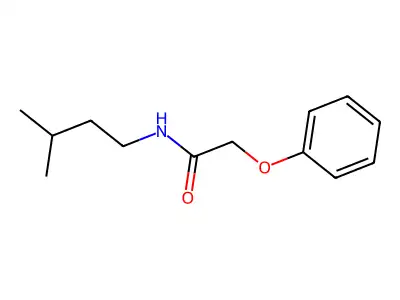 N-(3-methylbutyl)-2-phenoxyacetamide structure