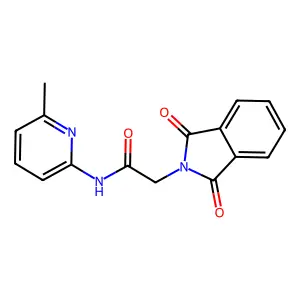 2-(1,3-dioxoisoindolin-2-yl)-N-(6-methylpyridin-2-yl)acetamide structure