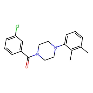 (3-Chlorophenyl)-[4-(2,3-dimethylphenyl)piperazin-1-yl]methanone structure