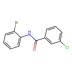 N-(2-bromophenyl)-3-chlorobenzamide structure