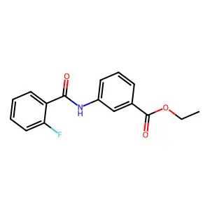 Ethyl 3-[(2-fluorobenzoyl)amino]benzoate structure